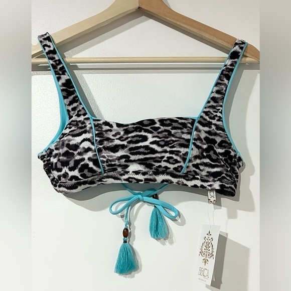 NWT Becca 2 Piece Set Animal Kingdom Leopard Bikini S M - Picture 4 of 9